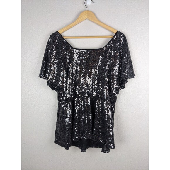 Sequin Black Top - Picture 3 of 8